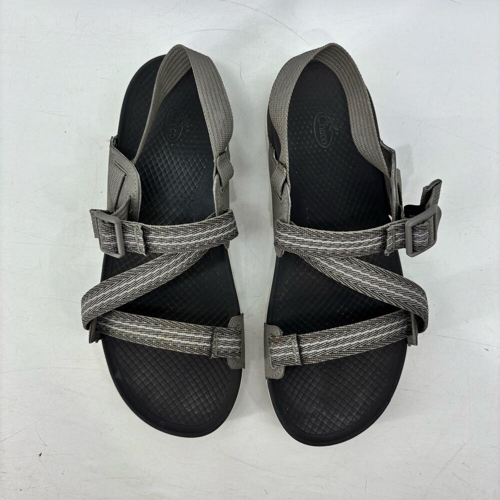 Chaco Womens Size 9 Lowdown Pully Gray Strappy Sandals Comfort - Picture 3 of 12